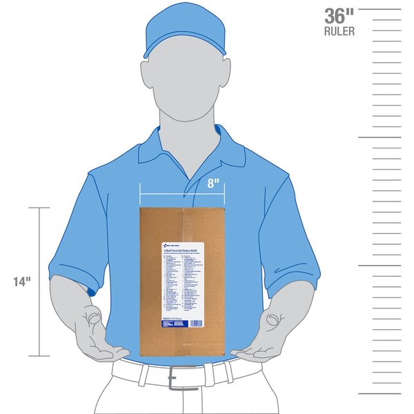 Emergency First Aid kit, Paperboard, 100 Person