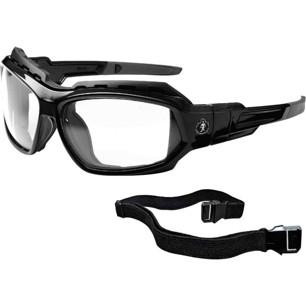 Safety Glasses, Traditional Clear Polycarbonate Lens, Anti-Fog, Scratch-Resistant