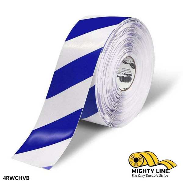 Tape, Wht, Blue Chevrons, 4