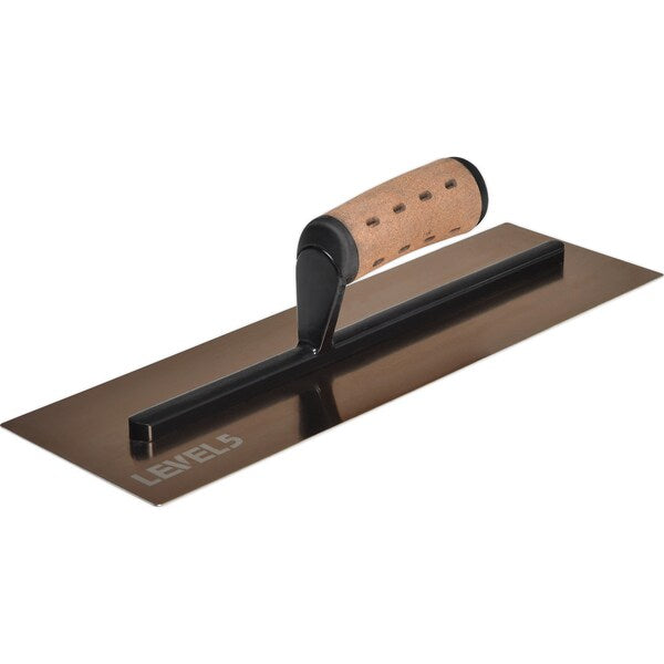 Hand Trowel, SS, Leather Grip, 14