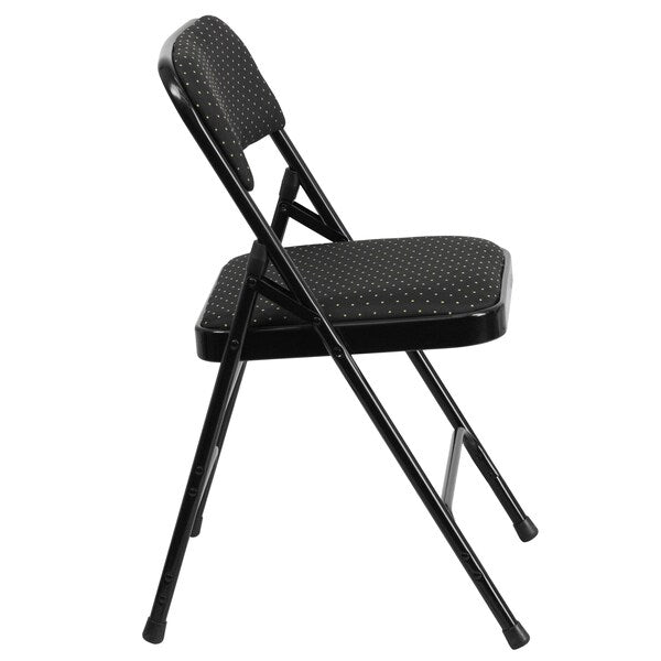 Black Fabric Metal Chair