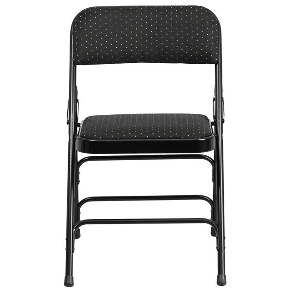 Black Fabric Metal Chair