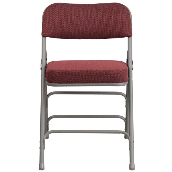Burgundy Fabric Folding Chair