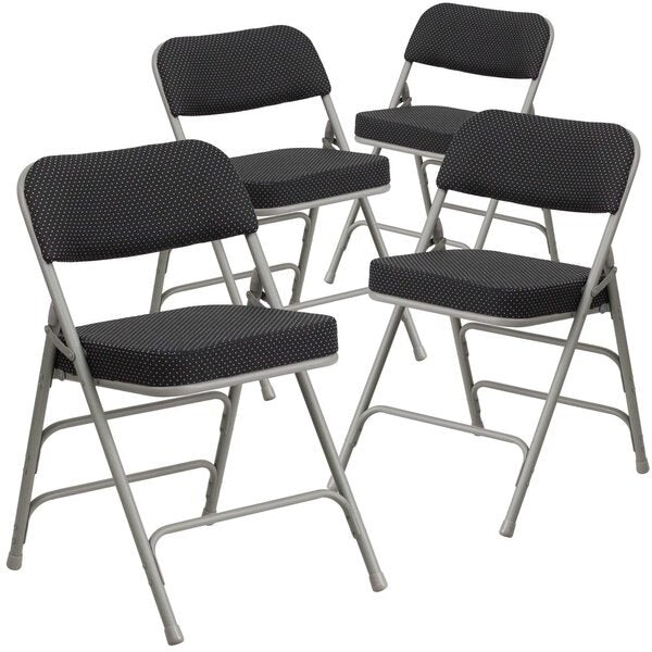 Black Fabric Folding Chair