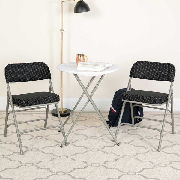 Black Fabric Folding Chair