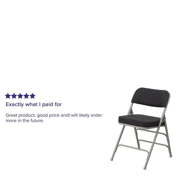 Black Fabric Folding Chair