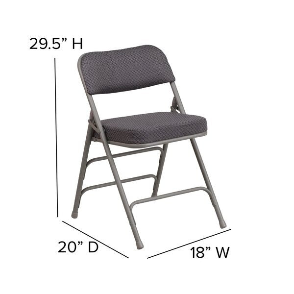 Gray Fabric Folding Chair
