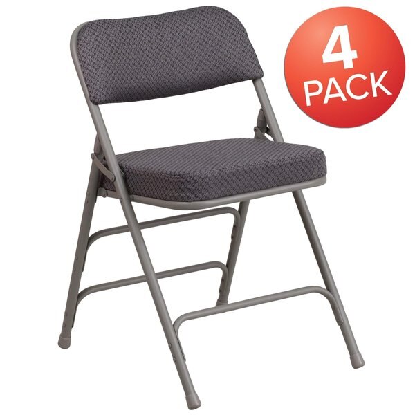 Gray Fabric Folding Chair