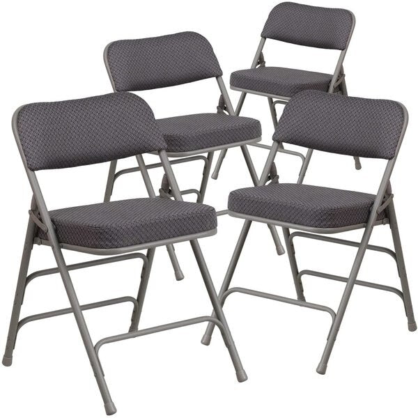 Gray Fabric Folding Chair