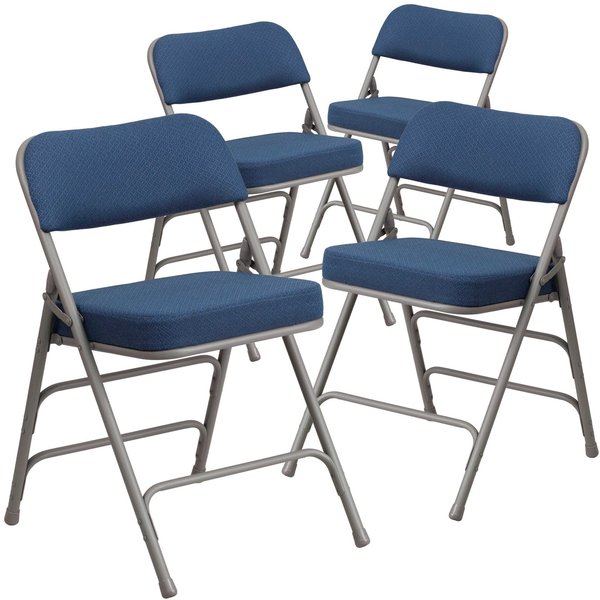 Navy Fabric Folding Chair