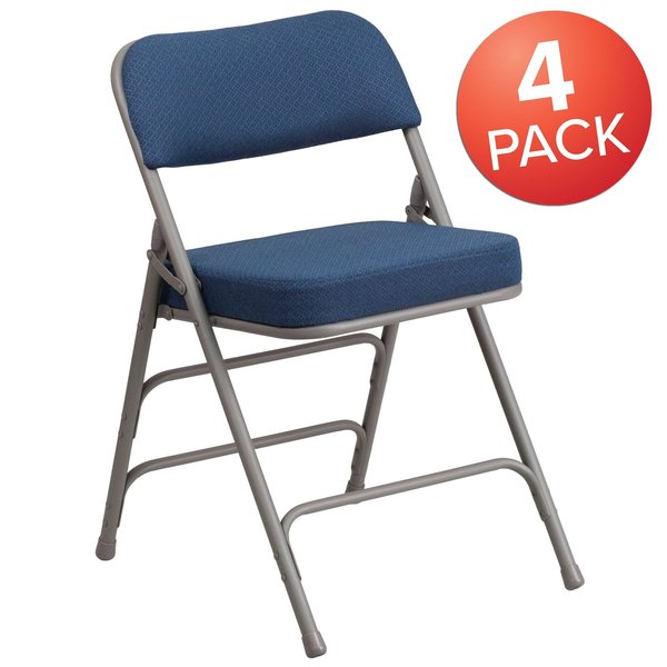 Navy Fabric Folding Chair