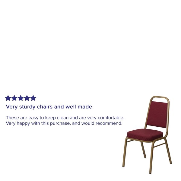 Burgundy Fabric Banquet Chair