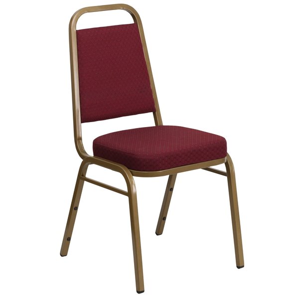 Burgundy Fabric Banquet Chair