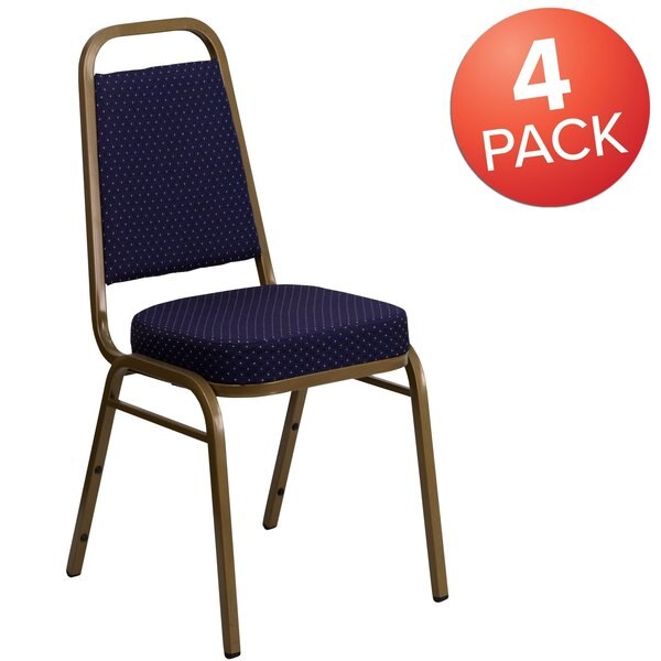 Navy Fabric Banquet Chair