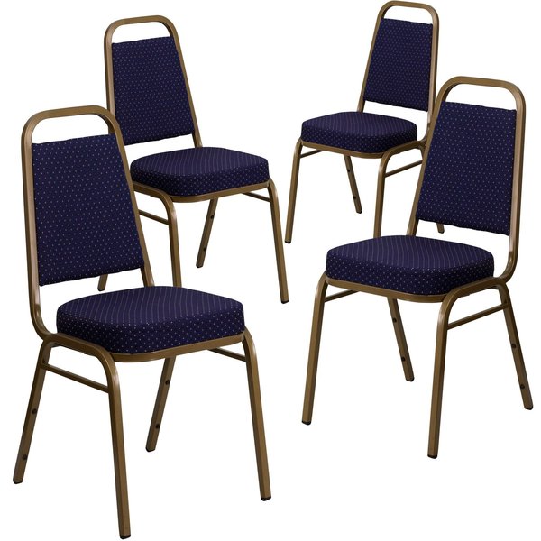 Navy Fabric Banquet Chair
