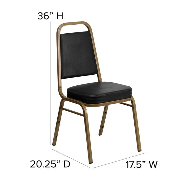 Black Vinyl Banquet Chair