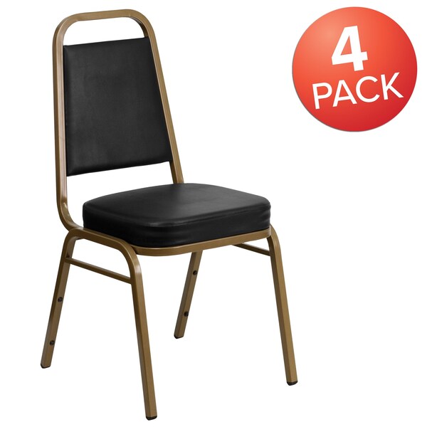 Black Vinyl Banquet Chair
