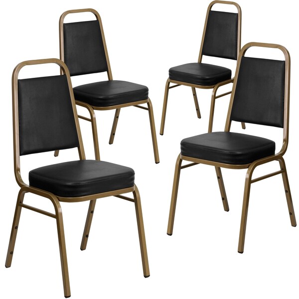 Black Vinyl Banquet Chair