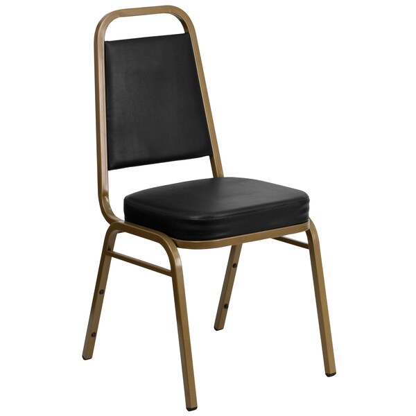 Black Vinyl Banquet Chair