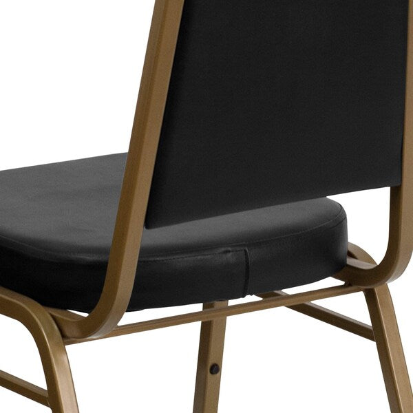 Black Vinyl Banquet Chair