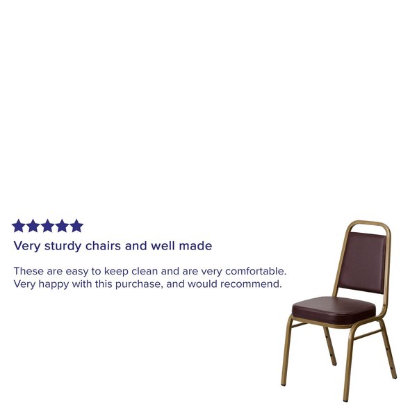 Brown Vinyl Banquet Chair