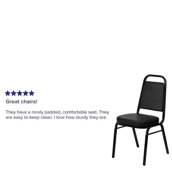 Black Vinyl Banquet Chair