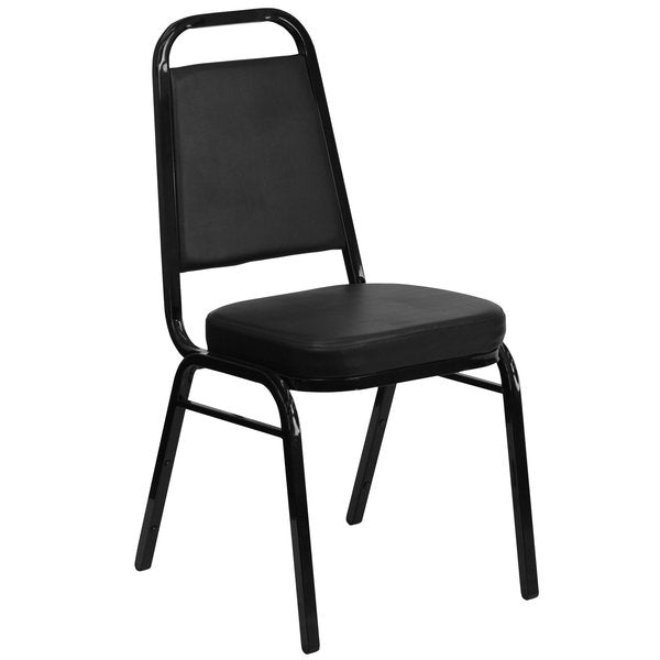 Black Vinyl Banquet Chair