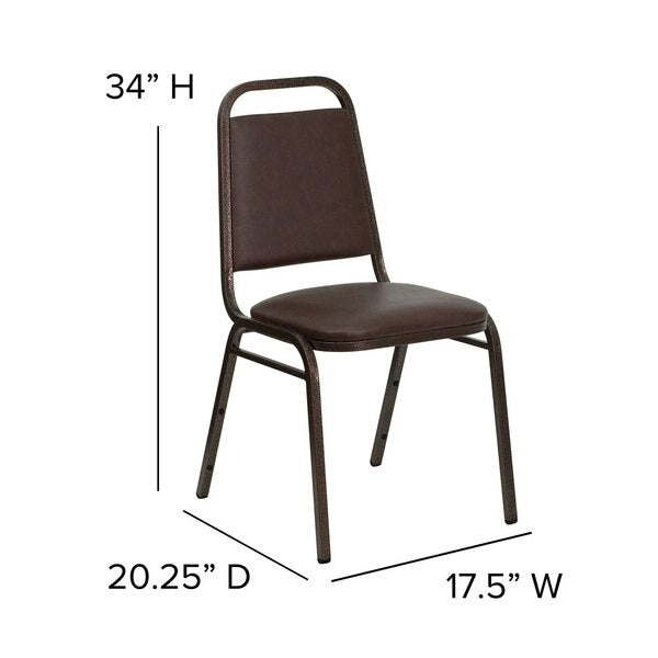 Brown Vinyl Banquet Chair