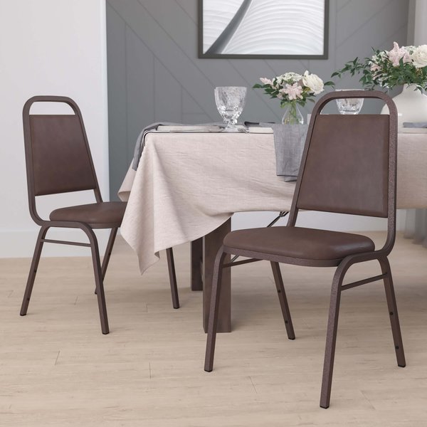 Brown Vinyl Banquet Chair