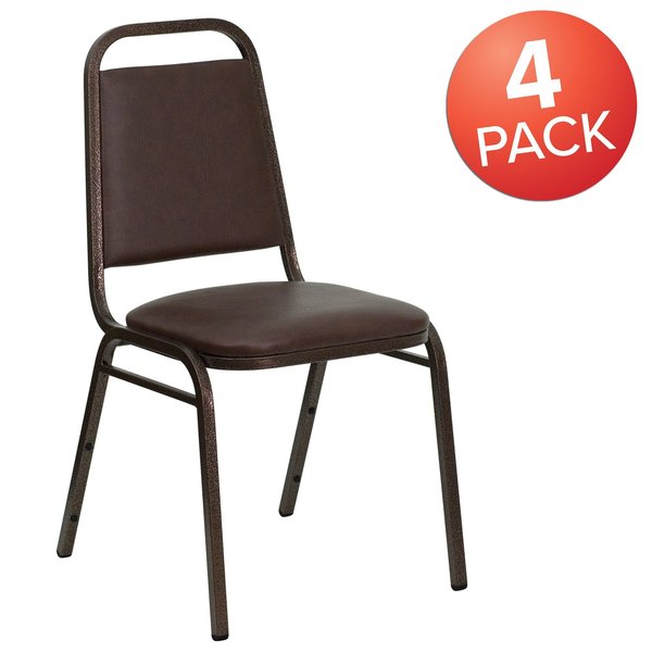 Brown Vinyl Banquet Chair