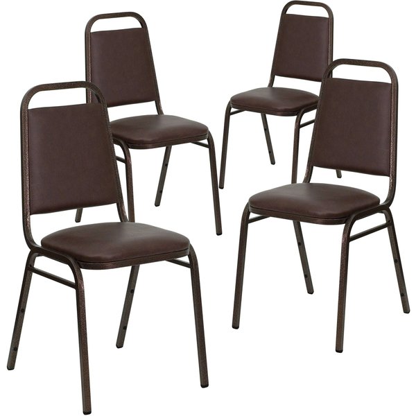 Brown Vinyl Banquet Chair
