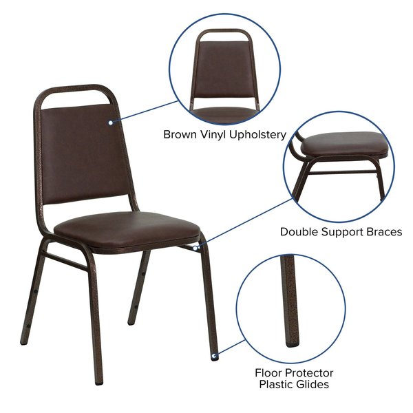 Brown Vinyl Banquet Chair