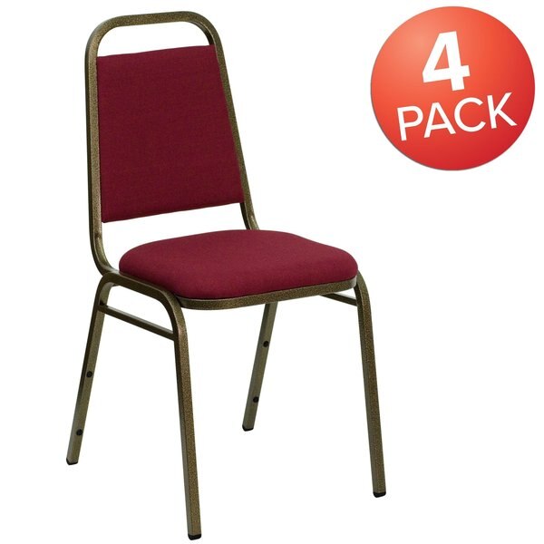 Burgundy Fabric Banquet Chair