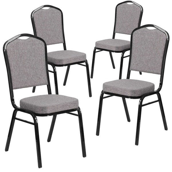 Gray Fabric Banquet Chair