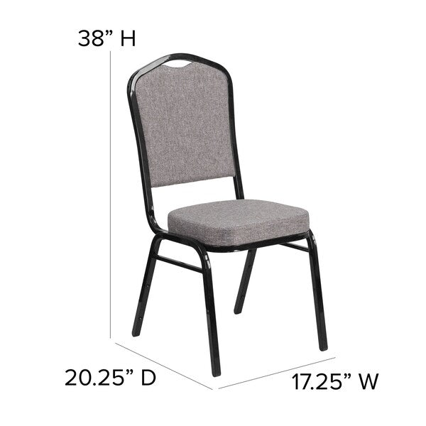 Gray Fabric Banquet Chair