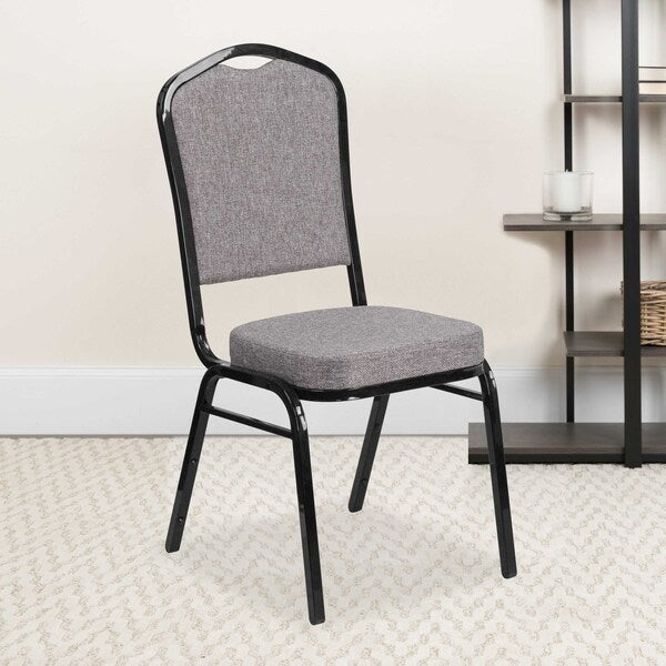 Gray Fabric Banquet Chair
