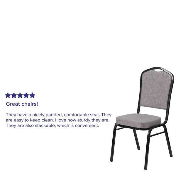 Gray Fabric Banquet Chair