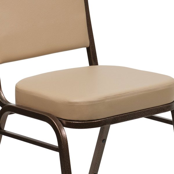 Tan Vinyl Banquet Chair