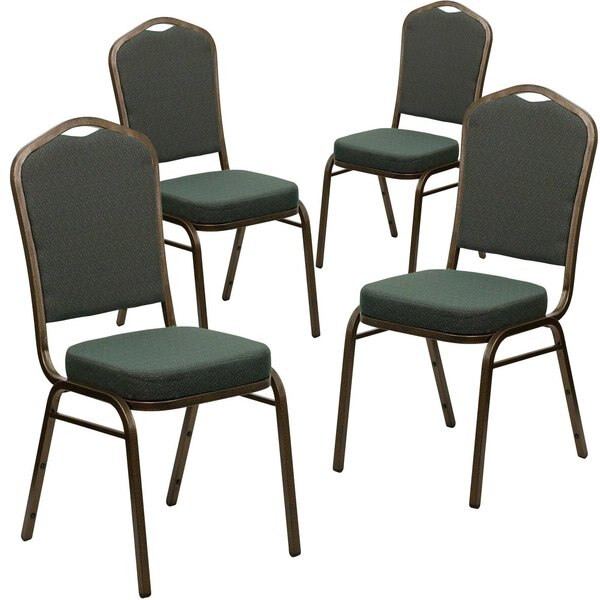 Green Fabric Banquet Chair