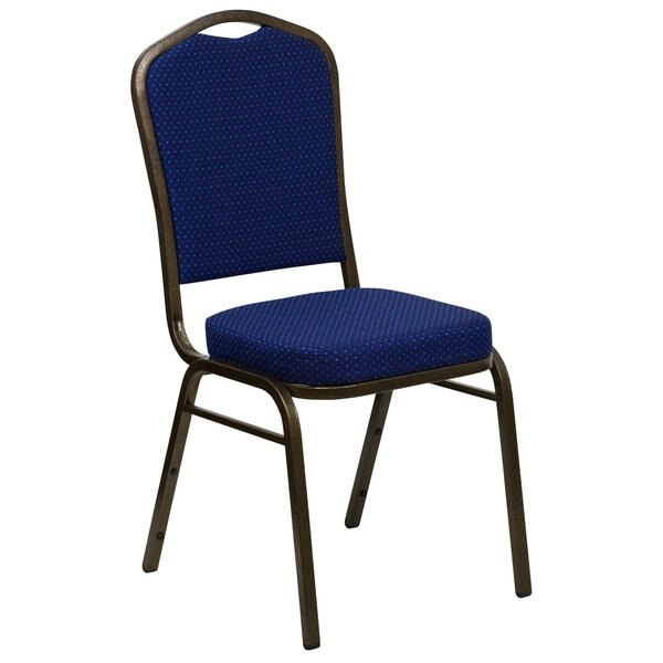 Navy Blue Fabric Banquet Chair