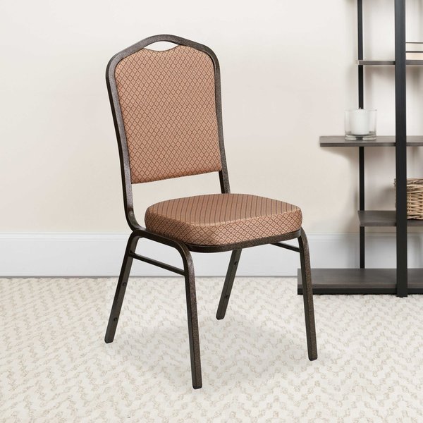 Gold Fabric Banquet Chair