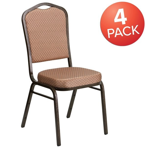 Gold Fabric Banquet Chair
