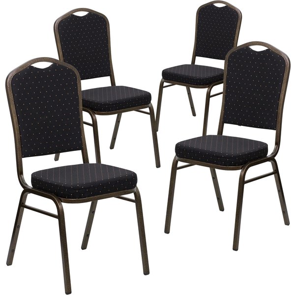 Black Fabric Banquet Chair