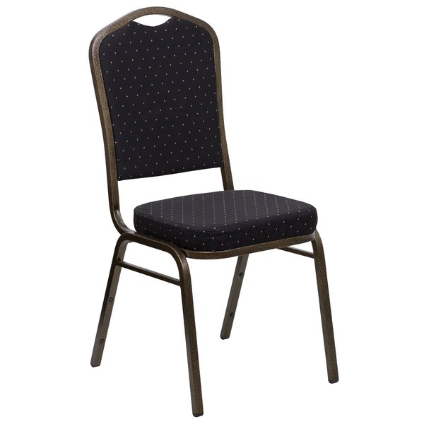 Black Fabric Banquet Chair