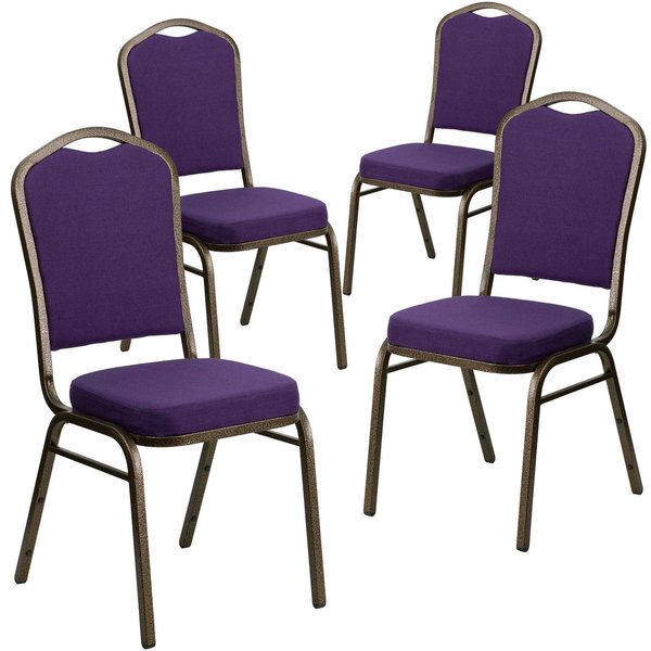 Purple Fabric Banquet Chair