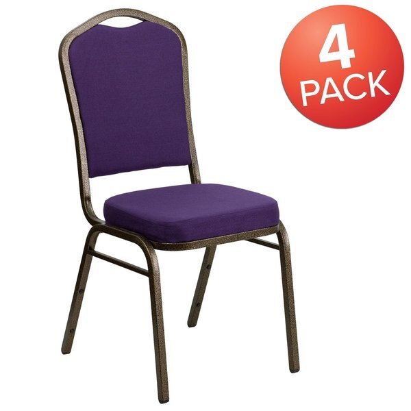 Purple Fabric Banquet Chair