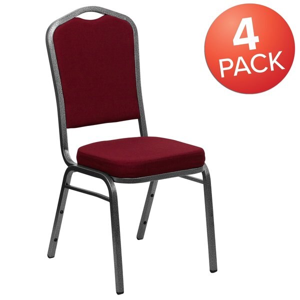 Burgundy Fabric Banquet Chair