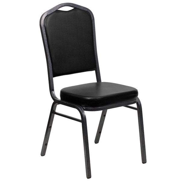Black Vinyl Banquet Chair
