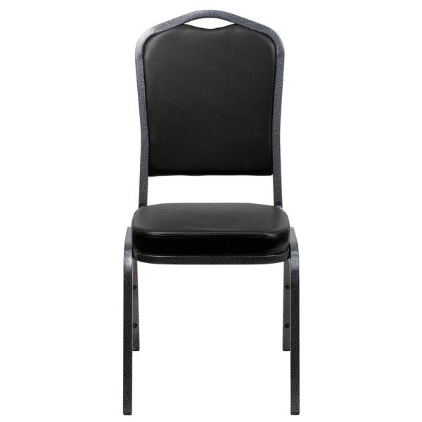 Black Vinyl Banquet Chair