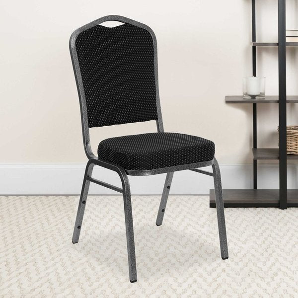 Black Fabric Banquet Chair